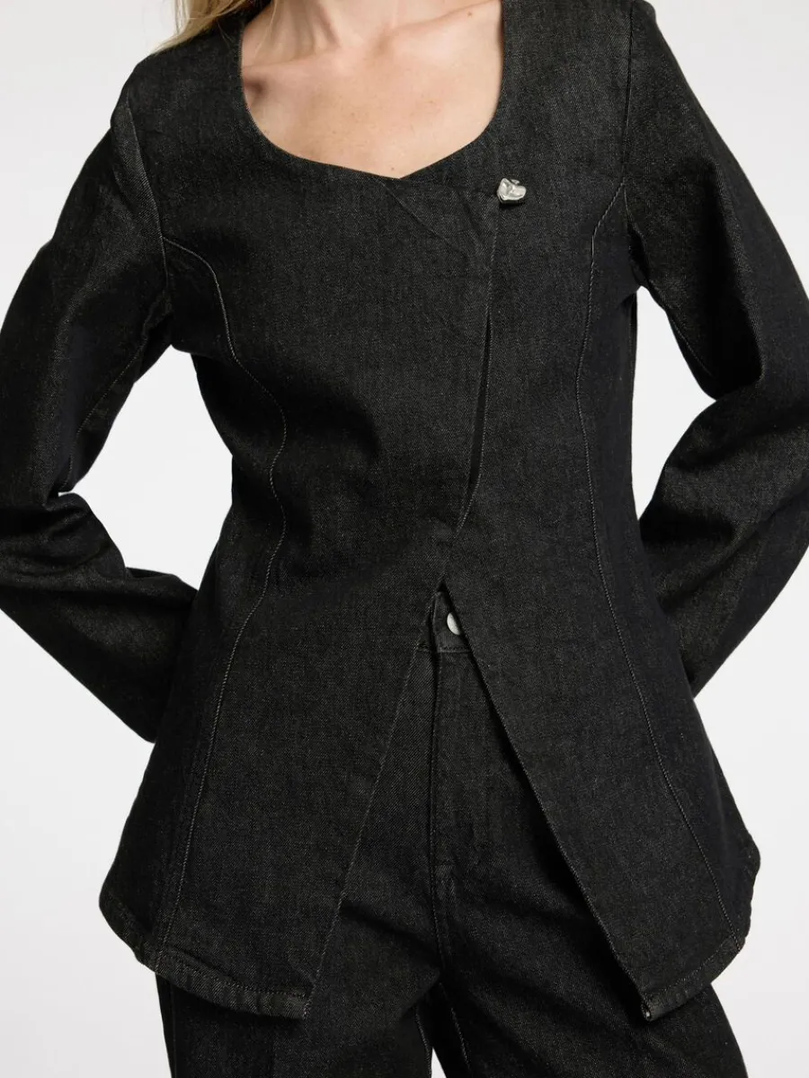 denim_kavaj_3.webp SELECTED DENIM KAVAJ Black Clearance