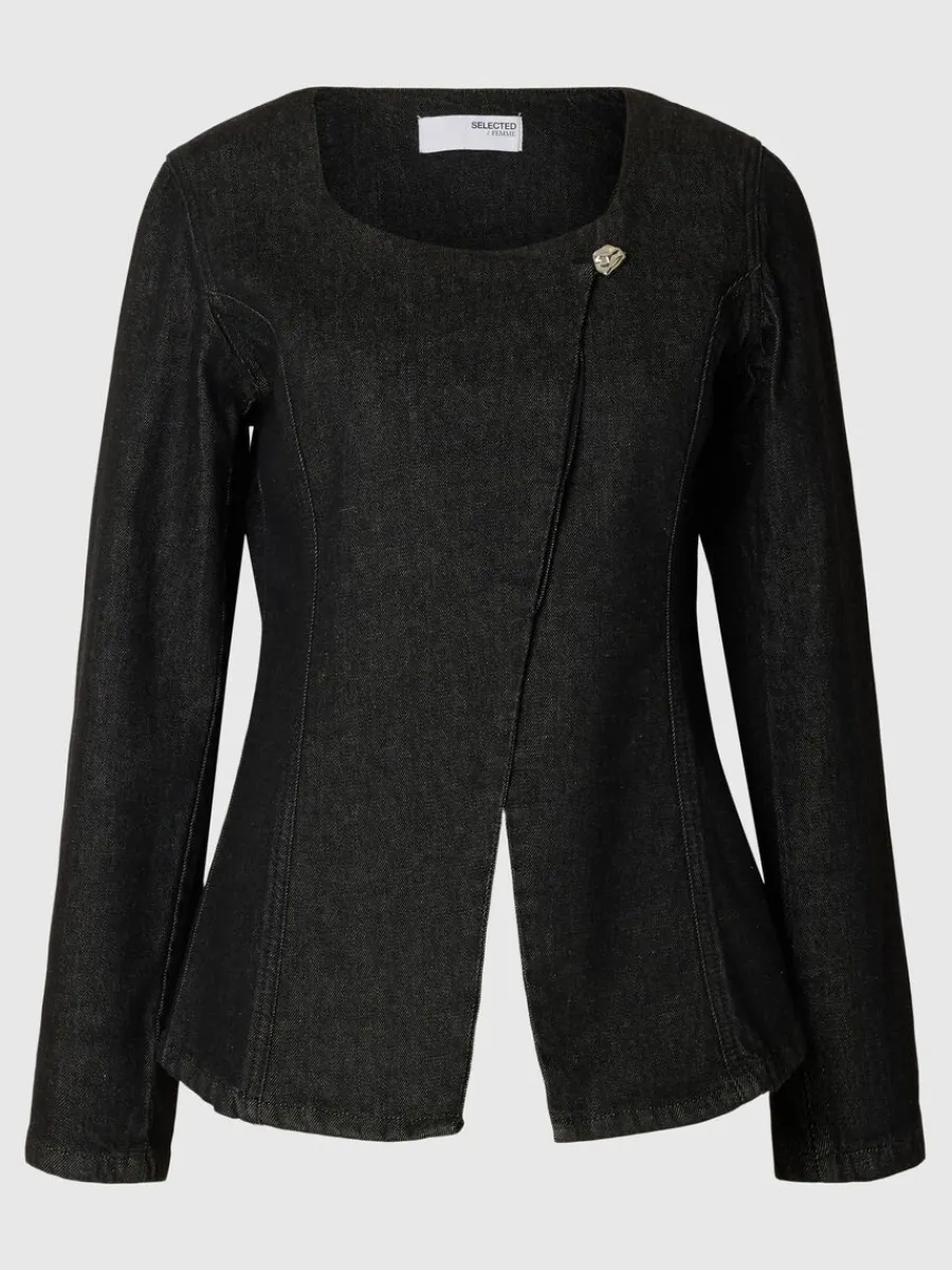 denim_kavaj_5.webp SELECTED DENIM KAVAJ Black Clearance