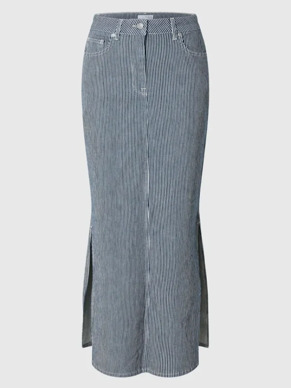 SELECTED DENIM MAXIKJOL Blue Sale