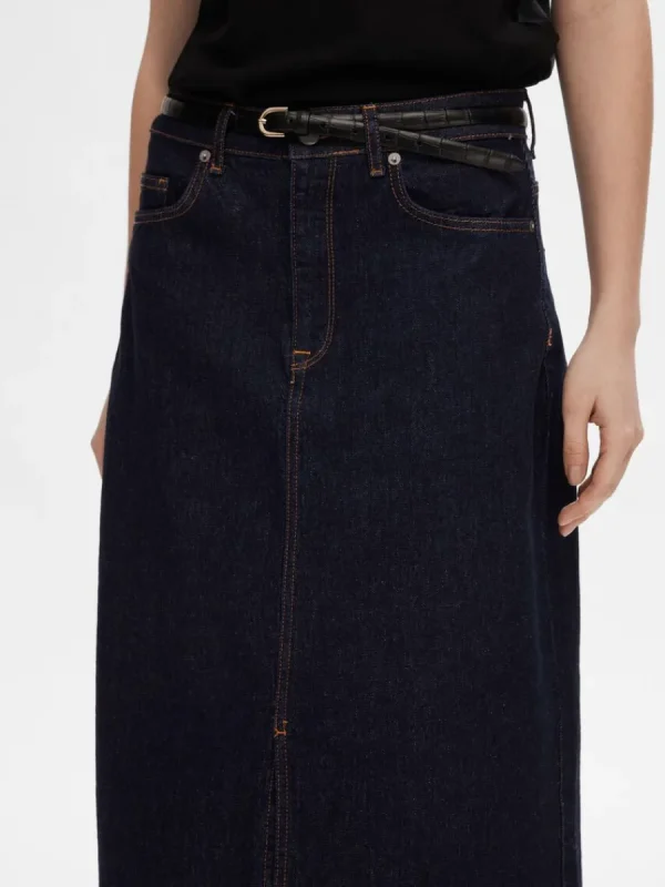 SELECTED DENIM MIDIKJOL Blue Best Sale