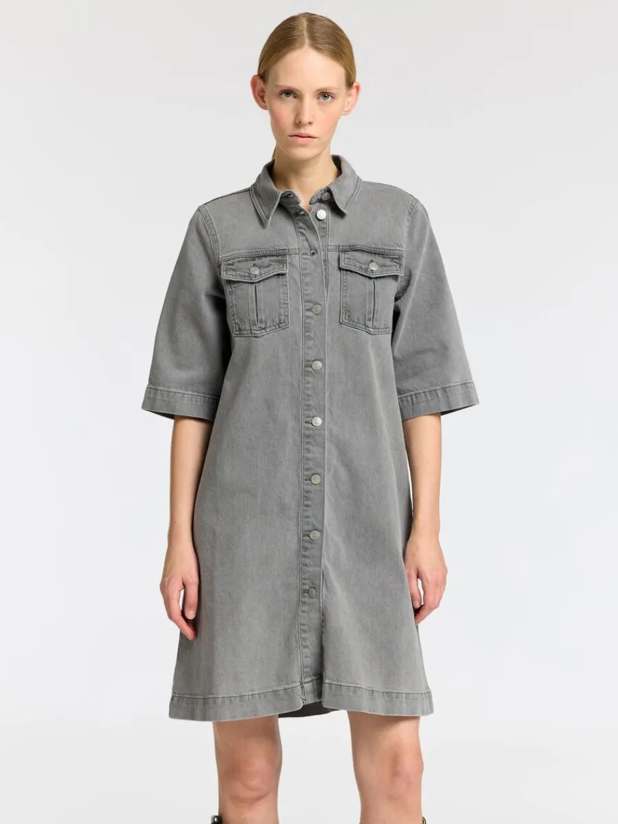 denim_midiklnning_0.webp SELECTED DENIM MIDIKLÄNNING Grey Cheap