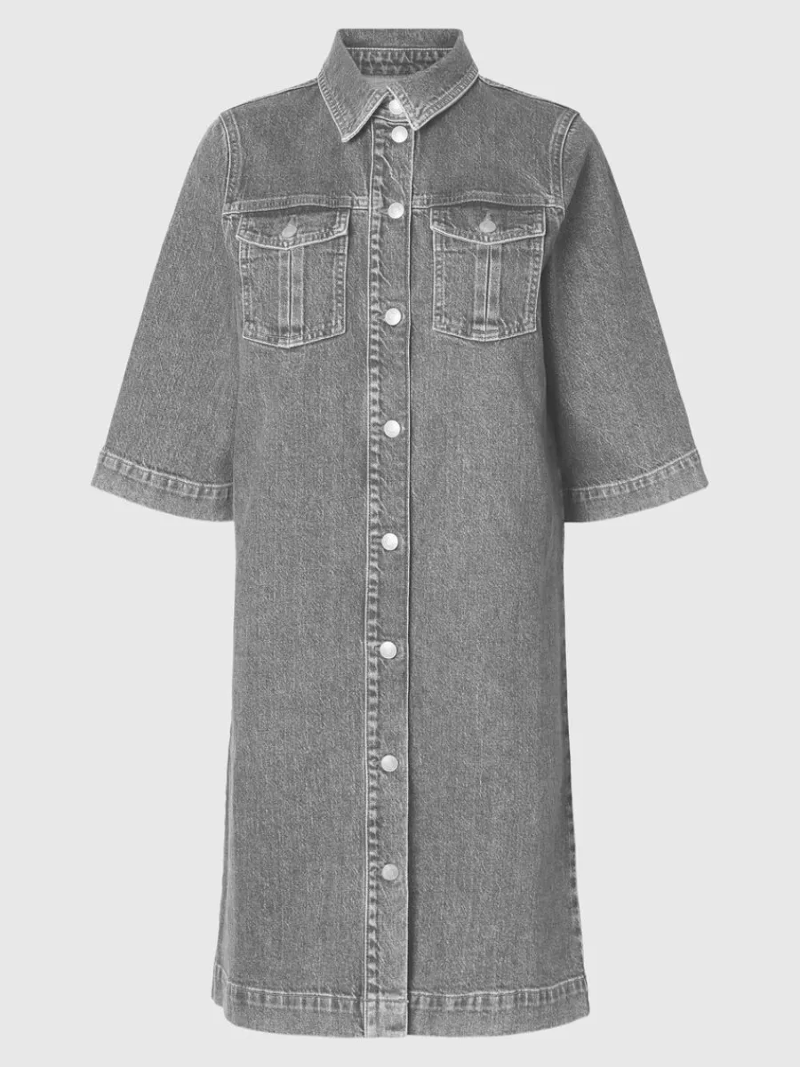 denim_midiklnning_5.webp SELECTED DENIM MIDIKLÄNNING Grey Cheap