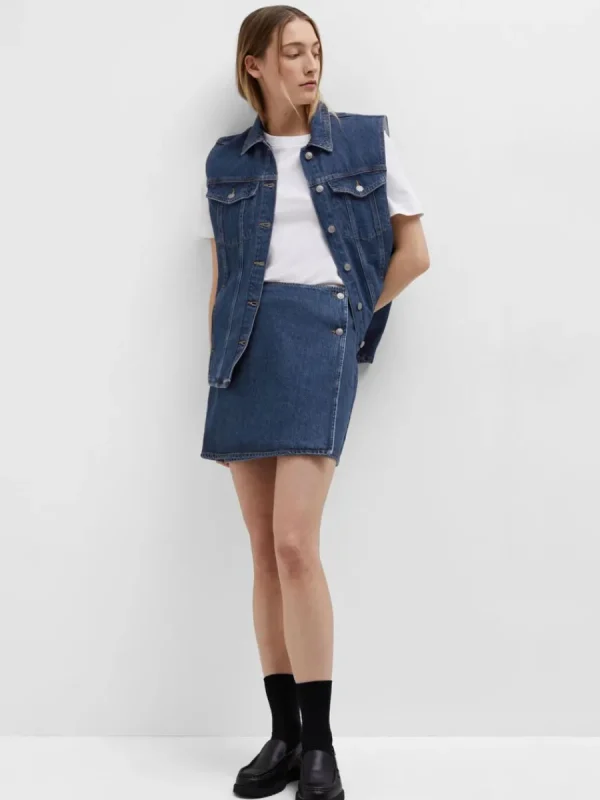 SELECTED DENIM OMLOTTKJOL Blue Sale