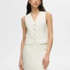 SELECTED DENIM VÄST White Flash Sale