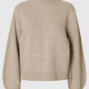 SELECTED DETALJERAD TRÖJA MED HÖG HALS Beige Sale