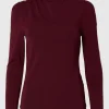 SELECTED DRAPERAD LÅNGÄRMAD TOPP Purple Online