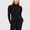 SELECTED DRAPERAD TOPP Black Shop