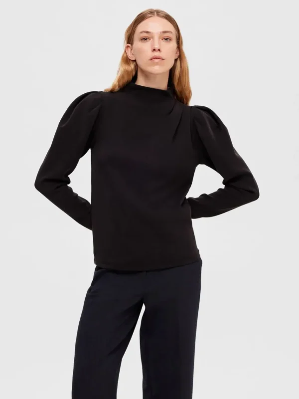 SELECTED DRAPERAD TOPP Black Shop