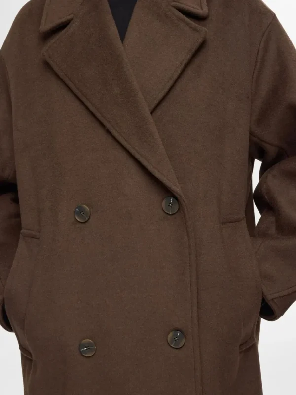 SELECTED DUBBELKNÄPPT KAPPA Brown Outlet