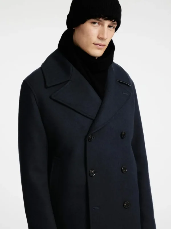 SELECTED DUBBELKNÄPPT SKEPPARKAVAJ Blue Best Sale