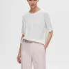 SELECTED ENKEL - T-SHIRT White Sale