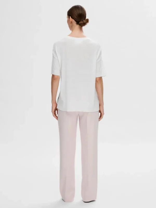 SELECTED ENKEL - T-SHIRT White Sale