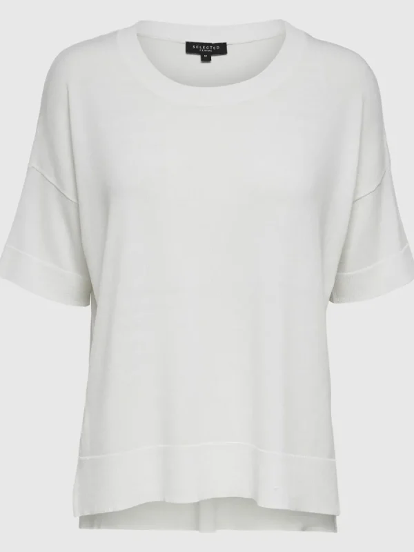 SELECTED ENKEL - T-SHIRT White Sale