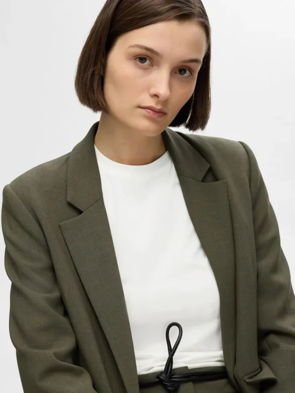 SELECTED ENKEL LÅNGÄRMAD T-SHIRT White Cheap