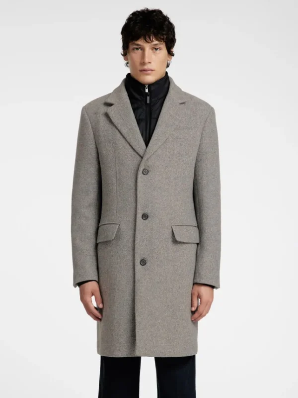 SELECTED ENKELKNÄPPT 2-I-1 KAPPA Grey Shop