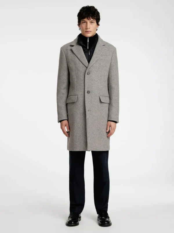 SELECTED ENKELKNÄPPT 2-I-1 KAPPA Grey Shop