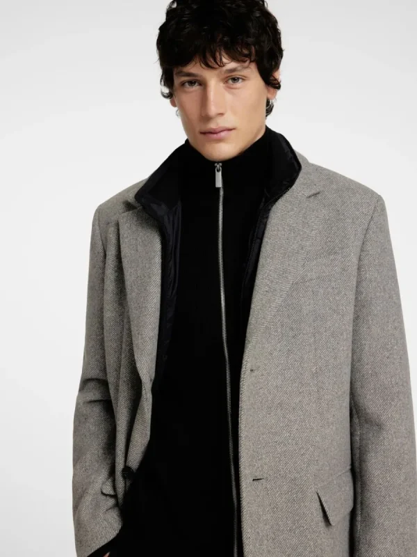 SELECTED ENKELKNÄPPT 2-I-1 KAPPA Grey Shop