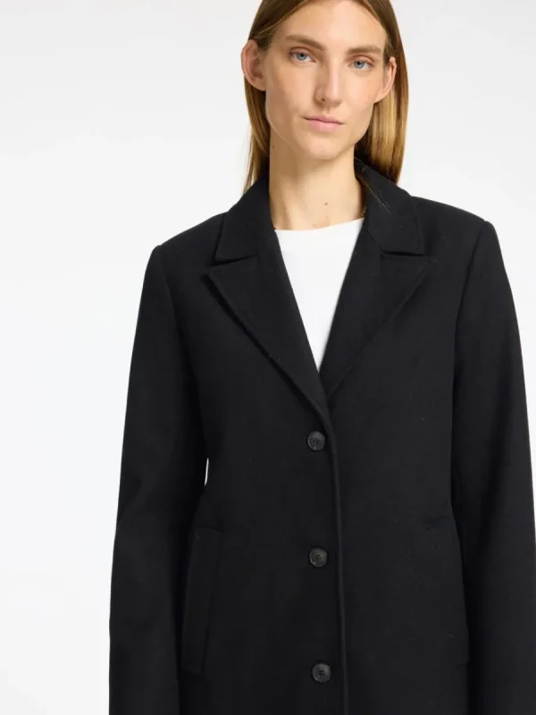 SELECTED ENKELKNÄPPT KAPPA Black Online