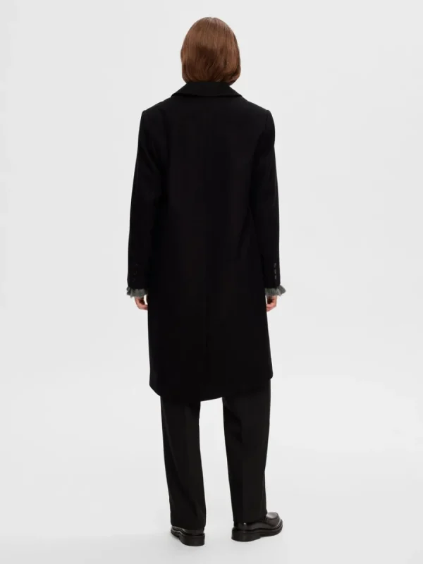 SELECTED ENKELKNÄPPT KAPPA Black Online
