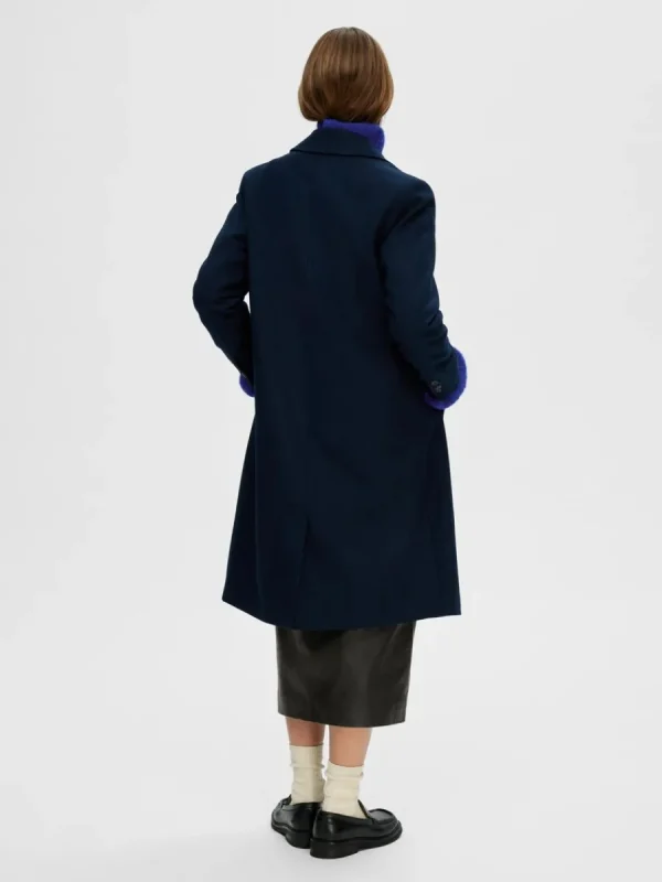 SELECTED ENKELKNÄPPT KAPPA Blue Store