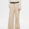 SELECTED EXTRA VID PASSFORM BYXOR Beige Shop