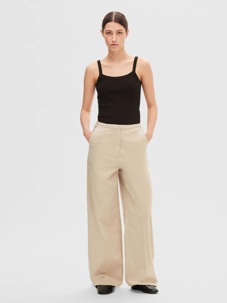 extra_vida_ben_byxor_1.webp SELECTED EXTRA VIDA BEN BYXOR Beige Discount