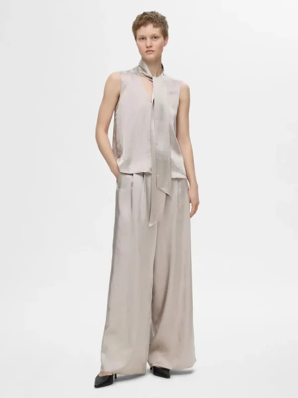 SELECTED EXTRA VIDA SATINBYXOR Silver Best Sale