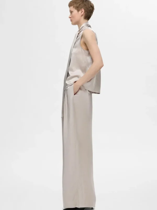 SELECTED EXTRA VIDA SATINBYXOR Silver Best Sale