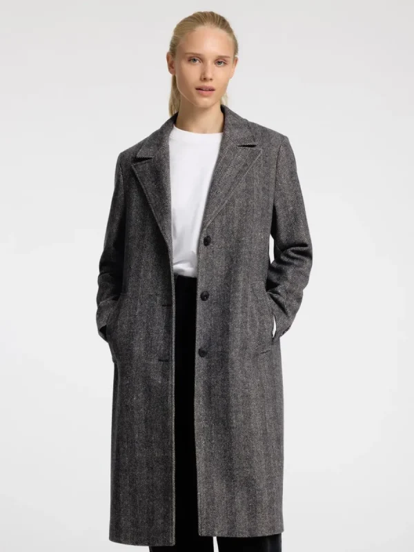 SELECTED FISKBEN LÅNG KAPPA Black Outlet