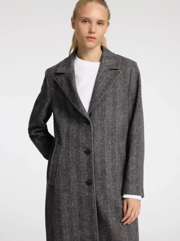 SELECTED FISKBEN LÅNG KAPPA Black Outlet