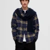 SELECTED FLANELL ÖVERSKJORTA Blue Cheap