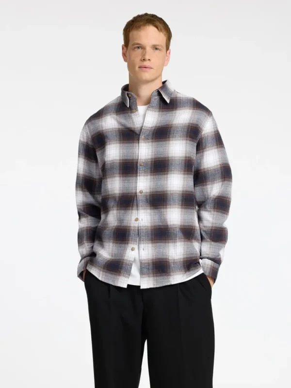 SELECTED FLANELL ÖVERSKJORTA Coloured New