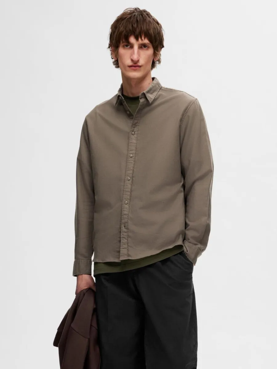 flanell_verskjorta_0-8.webp SELECTED FLANELL ÖVERSKJORTA Brown Hot