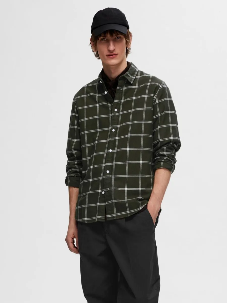 flanell_verskjorta_0-9.webp SELECTED FLANELL ÖVERSKJORTA Green Outlet
