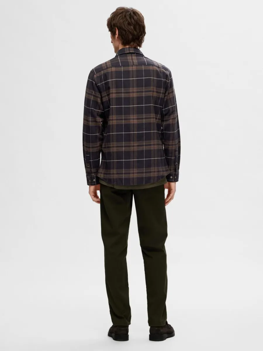 flanell_verskjorta_1-6.webp SELECTED FLANELL ÖVERSKJORTA Brown Cheap