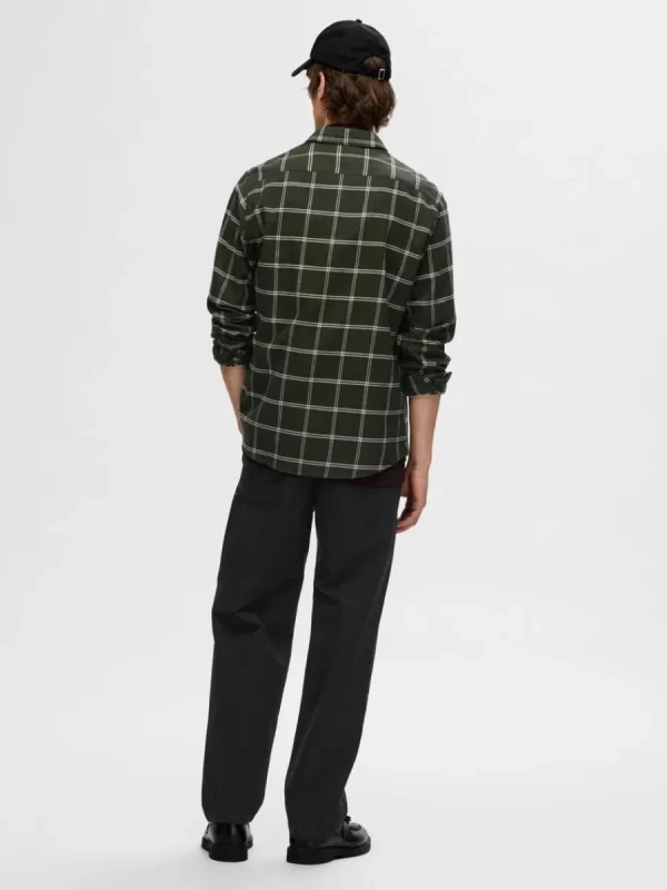 SELECTED FLANELL ÖVERSKJORTA Green Outlet