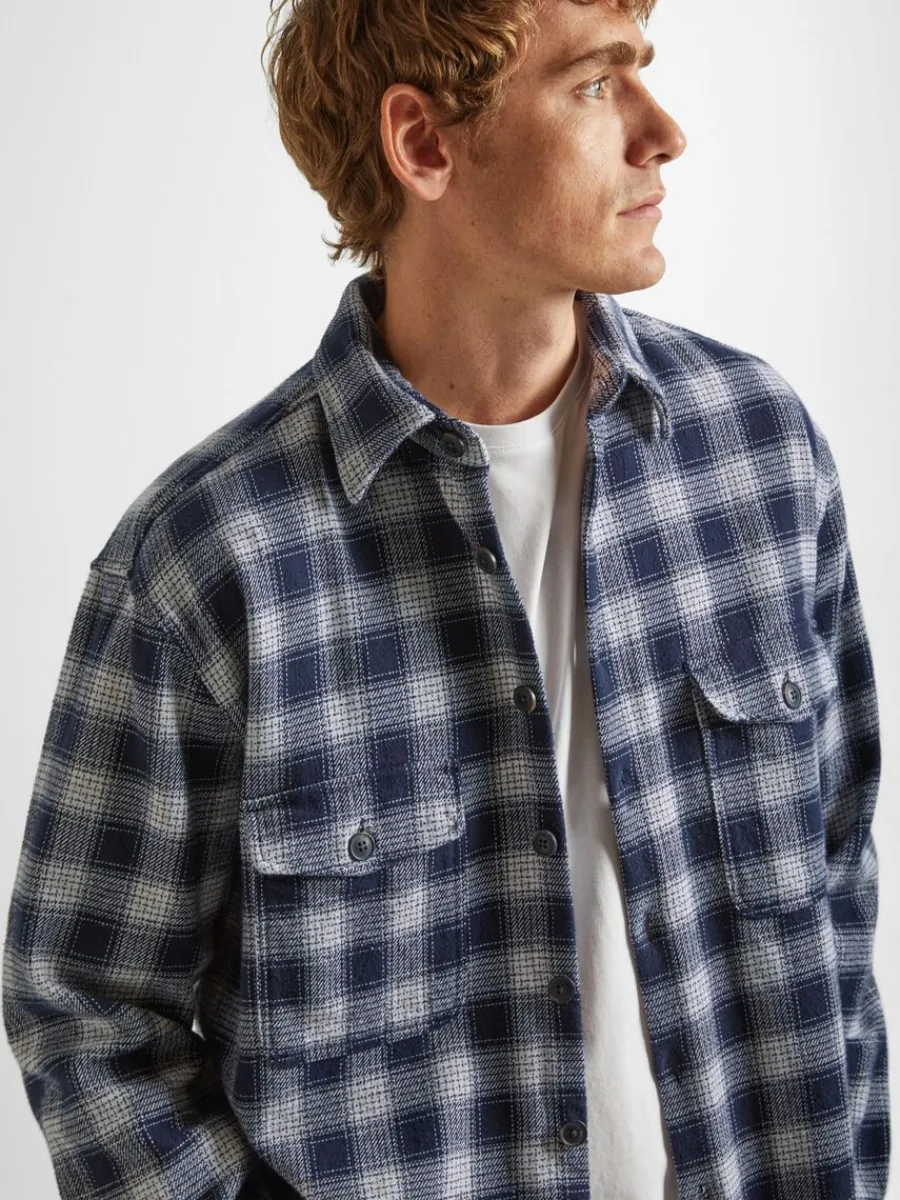 flanell_verskjorta_2-14.webp SELECTED FLANELL ÖVERSKJORTA Blue Clearance