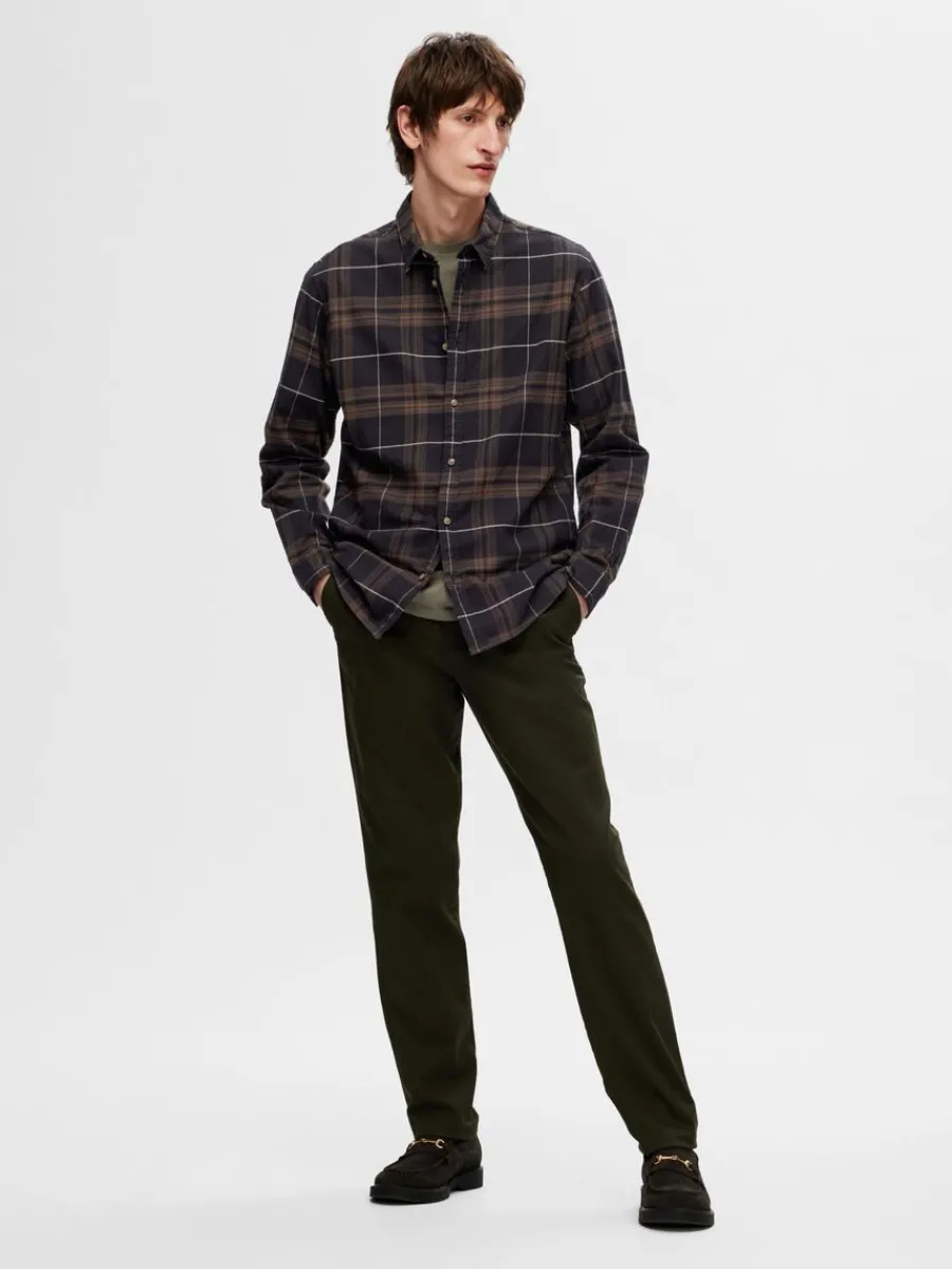 flanell_verskjorta_2-6.webp SELECTED FLANELL ÖVERSKJORTA Brown Cheap