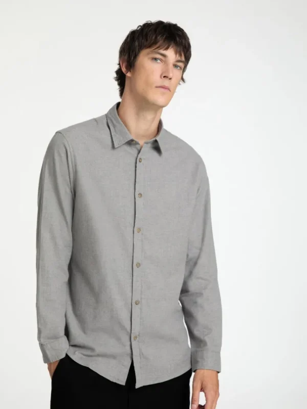 SELECTED FLANELL ÖVERSKJORTA Grey Best