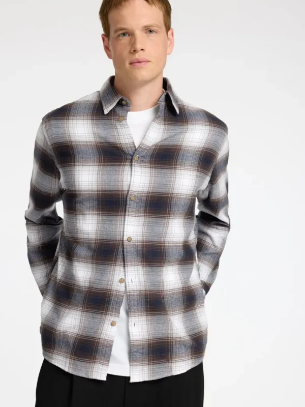 SELECTED FLANELL ÖVERSKJORTA Coloured New