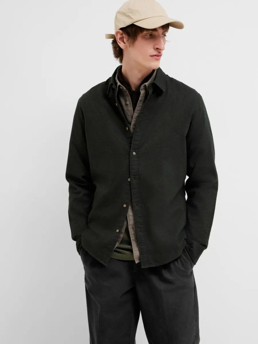 flanell_verskjorta_3-8.webp SELECTED FLANELL ÖVERSKJORTA Brown Hot