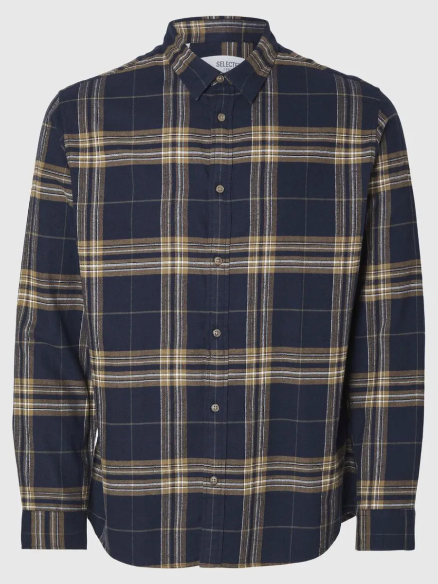 flanell_verskjorta_4-4.webp SELECTED FLANELL ÖVERSKJORTA Blue Cheap