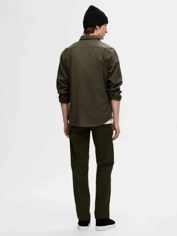 SELECTED FLANELL ÖVERSKJORTA Green Outlet