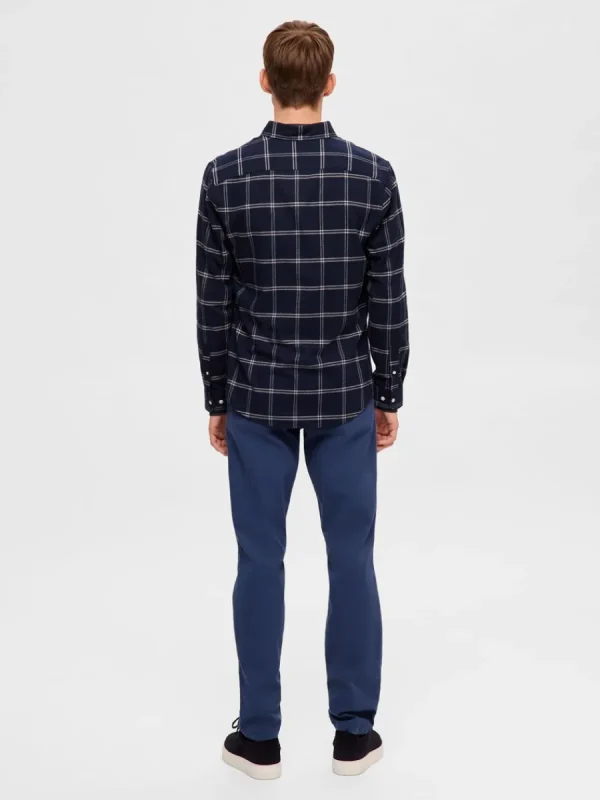 SELECTED FLANELL ÖVERSKJORTA Blue Cheap