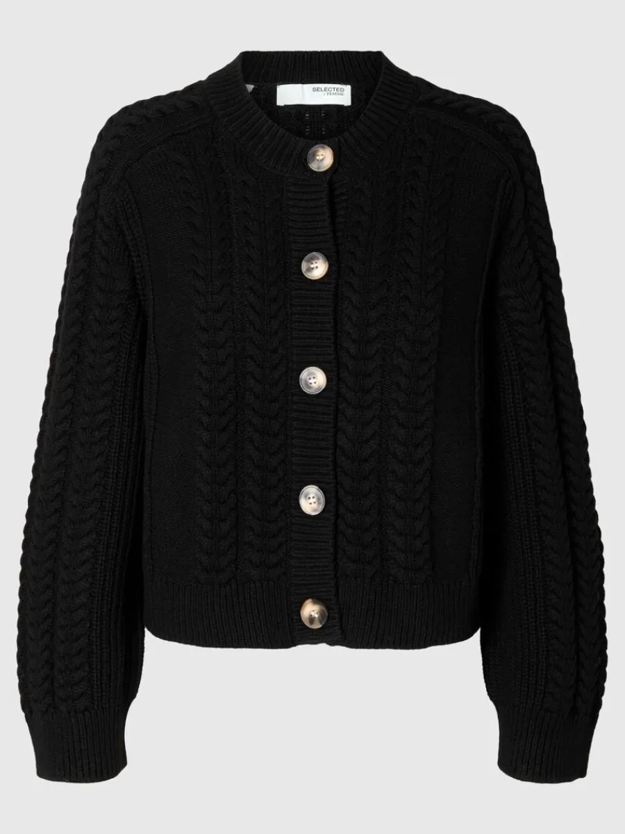 fltstickning_kofta_5.webp SELECTED FLÄTSTICKNING KOFTA Black Shop