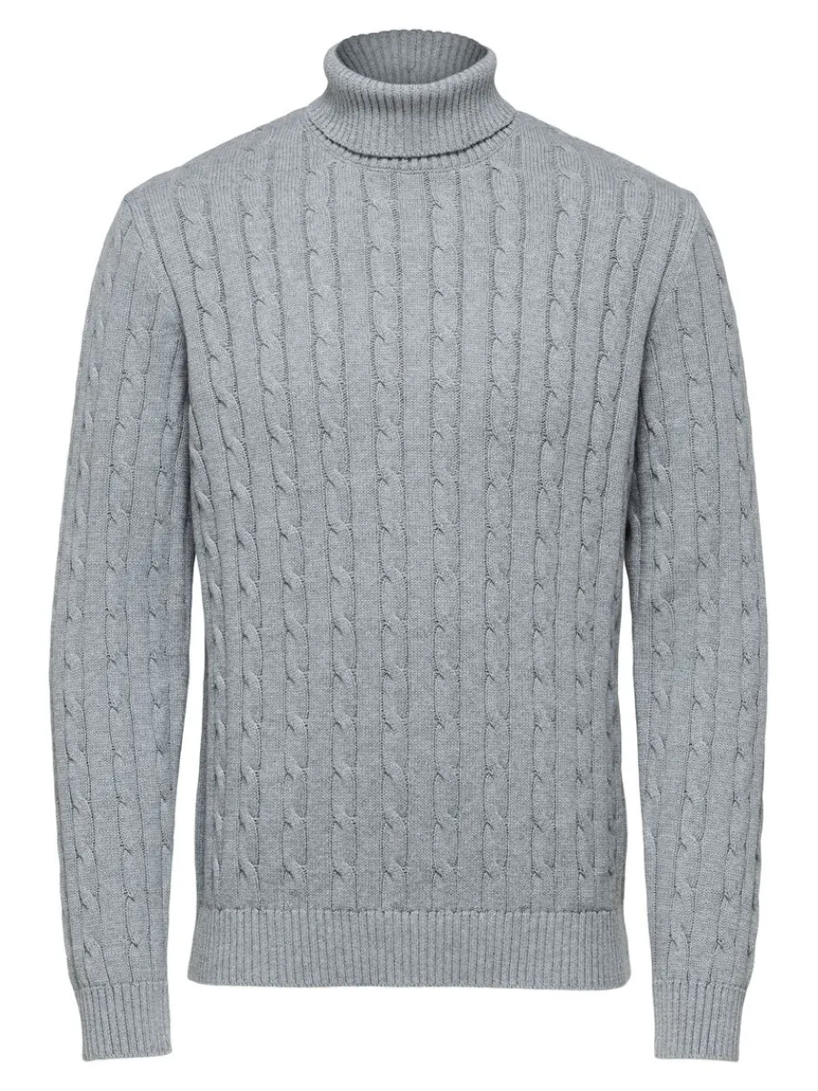 fltstickning_trja_4-5.webp SELECTED FLÄTSTICKNING TRÖJA Grey Flash Sale