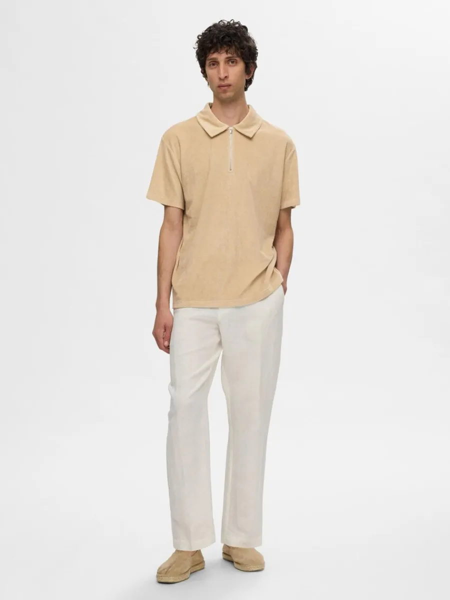 frotttyg_piktrja_1-1.webp SELECTED FROTTÉTYG PIKÉTRÖJA Beige Shop