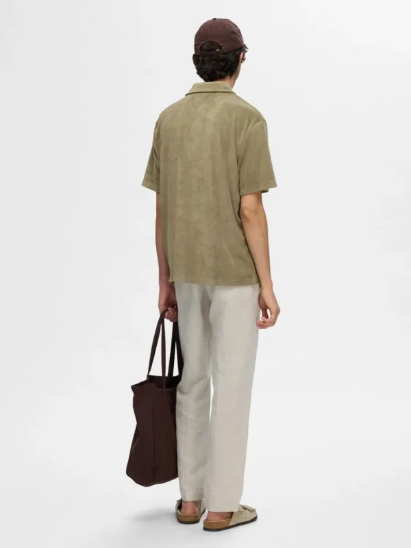 SELECTED FROTTÉTYG PIKÉTRÖJA Green Online