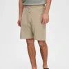 SELECTED FROTTÉTYG SHORTS Beige Discount