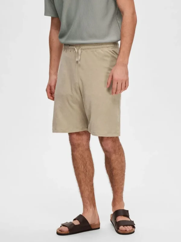 SELECTED FROTTÉTYG SHORTS Beige Discount